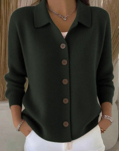 Gloria - Shawl Collar Button Up Cardigan — view 3