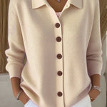 Gloria - Shawl Collar Button Up Cardigan — view 4
