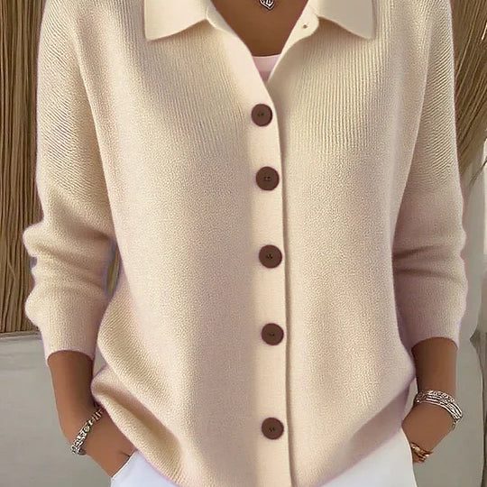 Gloria - Shawl Collar Button Up Cardigan — view 4