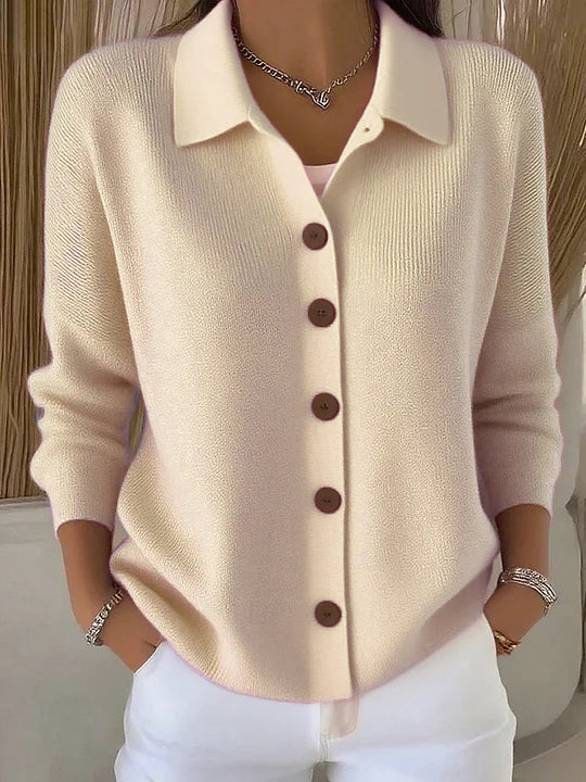 Gloria - Shawl Collar Button Up Cardigan — view 4