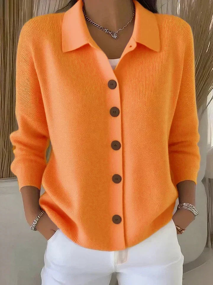 Gloria - Shawl Collar Button Up Cardigan — view 5