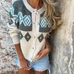 Gloria - retro Icelandic cardigan — view 2