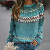 Gloria - Retro Knitted Sweater — view 1