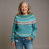 Gloria - Retro Knitted Sweater — view 2