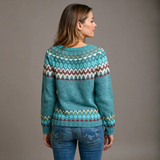 Gloria - Retro Knitted Sweater — view 3