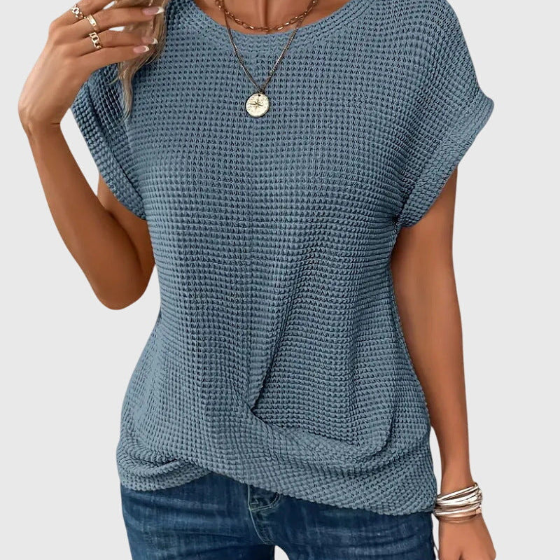 Grace – elegant blouse with tie — view 4