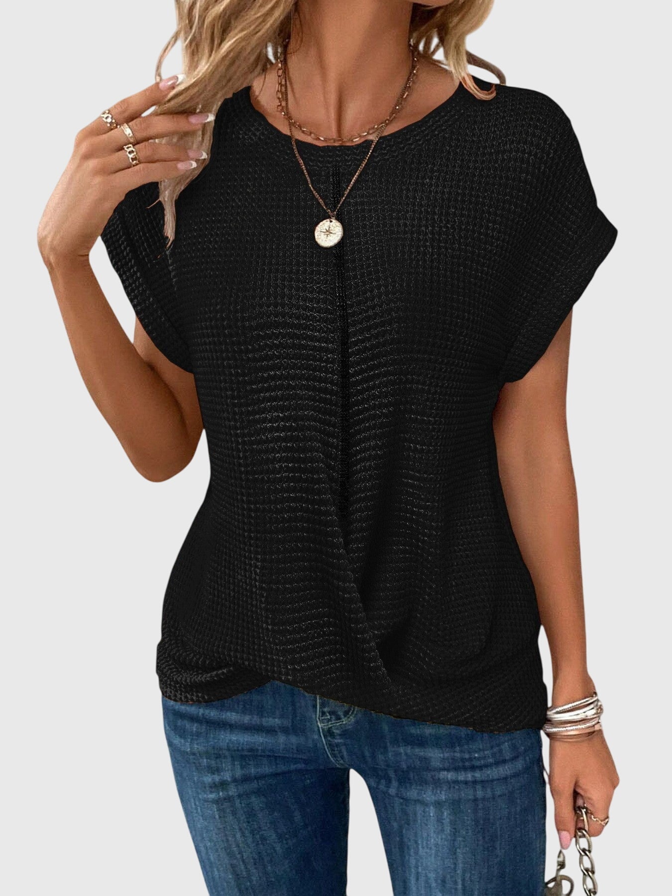 Grace – elegant blouse with tie — view 8