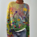 Grace - Retro Knitted Sweater — view 1