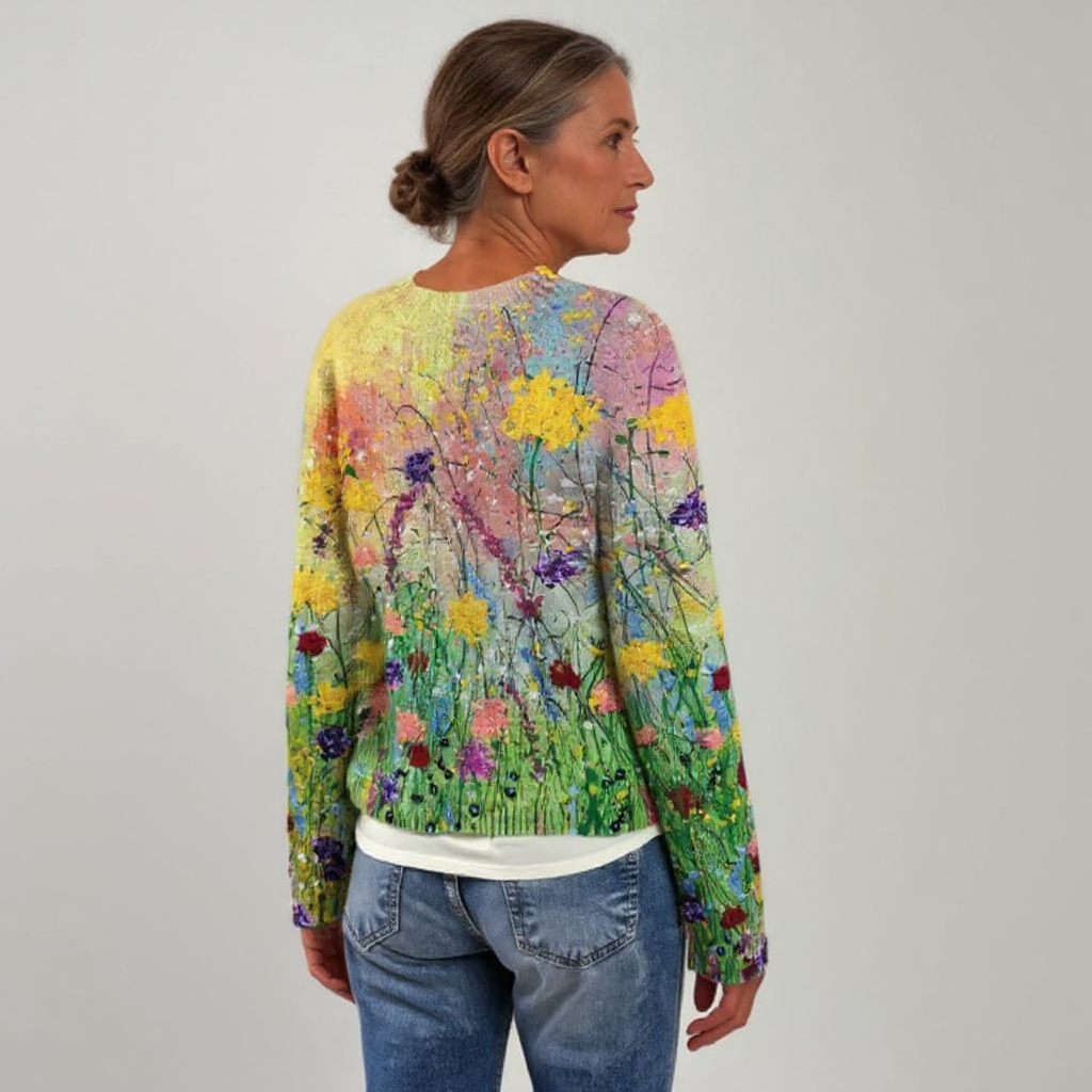 Grace - Retro Knitted Sweater — view 3