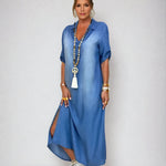 Hailey - Maxi Denim Dress — view 1