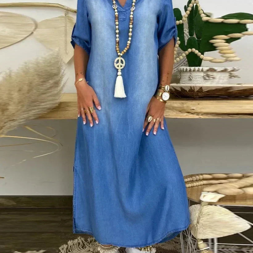 Hailey - Maxi Denim Dress — view 2