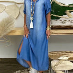 Hailey - Maxi Denim Dress — view 3