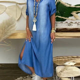Hailey - Maxi Denim Dress — view 3