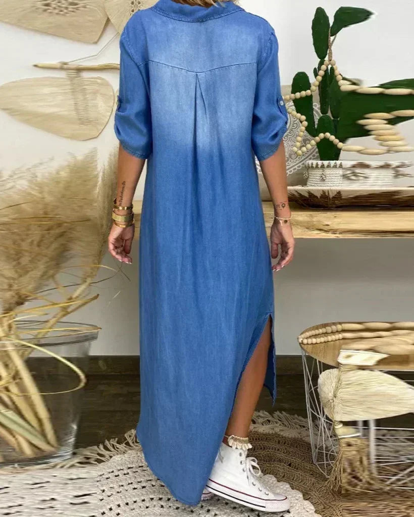 Hailey - Maxi Denim Dress — view 5