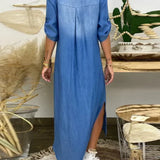 Hailey - Maxi Denim Dress — view 5