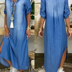 Hailey - Maxi Denim Dress — view 6