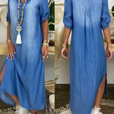 Hailey - Maxi Denim Dress — view 6