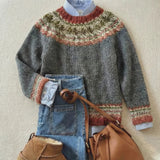 Hannah - Classic Retro Knitted Sweater — view 1