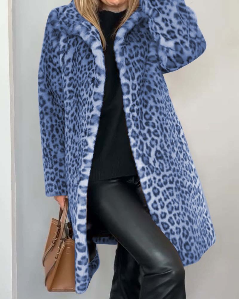 Harmony - leopard long coat — view 5