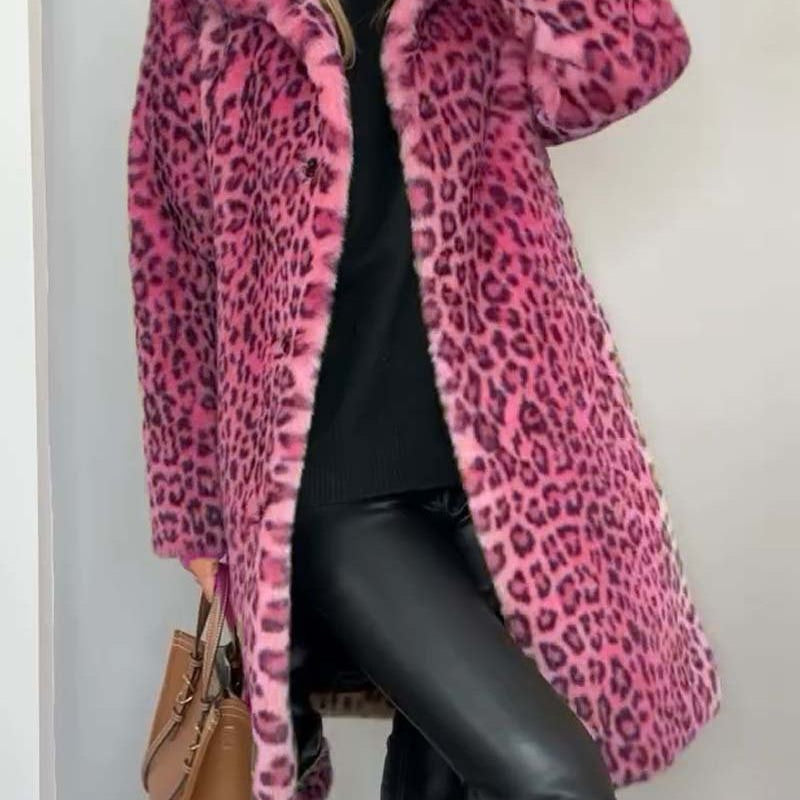 Harmony - leopard long coat — view 6
