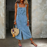 Harper - Casual denim pullover dress — view 1