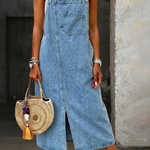 Harper - Casual denim pullover dress — view 2