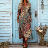 Harper - casual long sleeve dress with retro inspiration — view 2