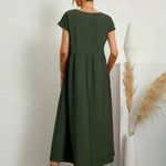 Hazel - midi dress with pockets — view 4
