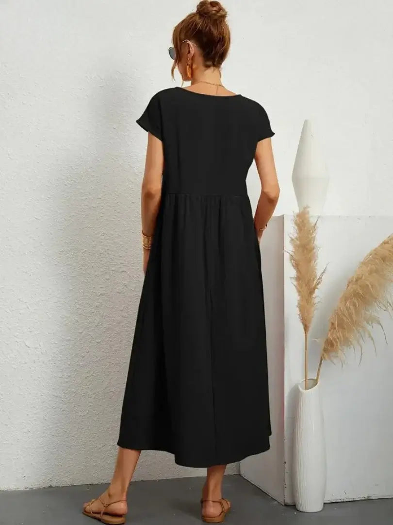 Hazel - midi dress with pockets — view 10