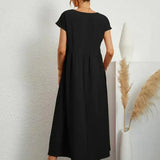 Hazel - midi dress with pockets — view 10