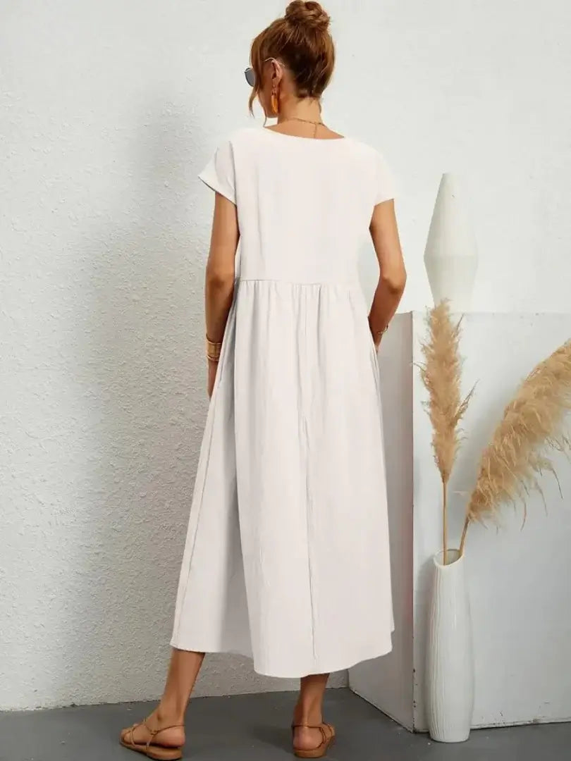 Hazel - midi dress with pockets — view 13