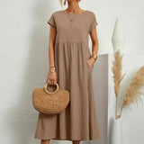 Hazel - midi dress with pockets — view 14