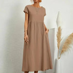 Hazel - midi dress with pockets — view 15