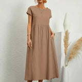 Hazel - midi dress with pockets — view 15