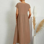 Hazel - midi dress with pockets — view 16