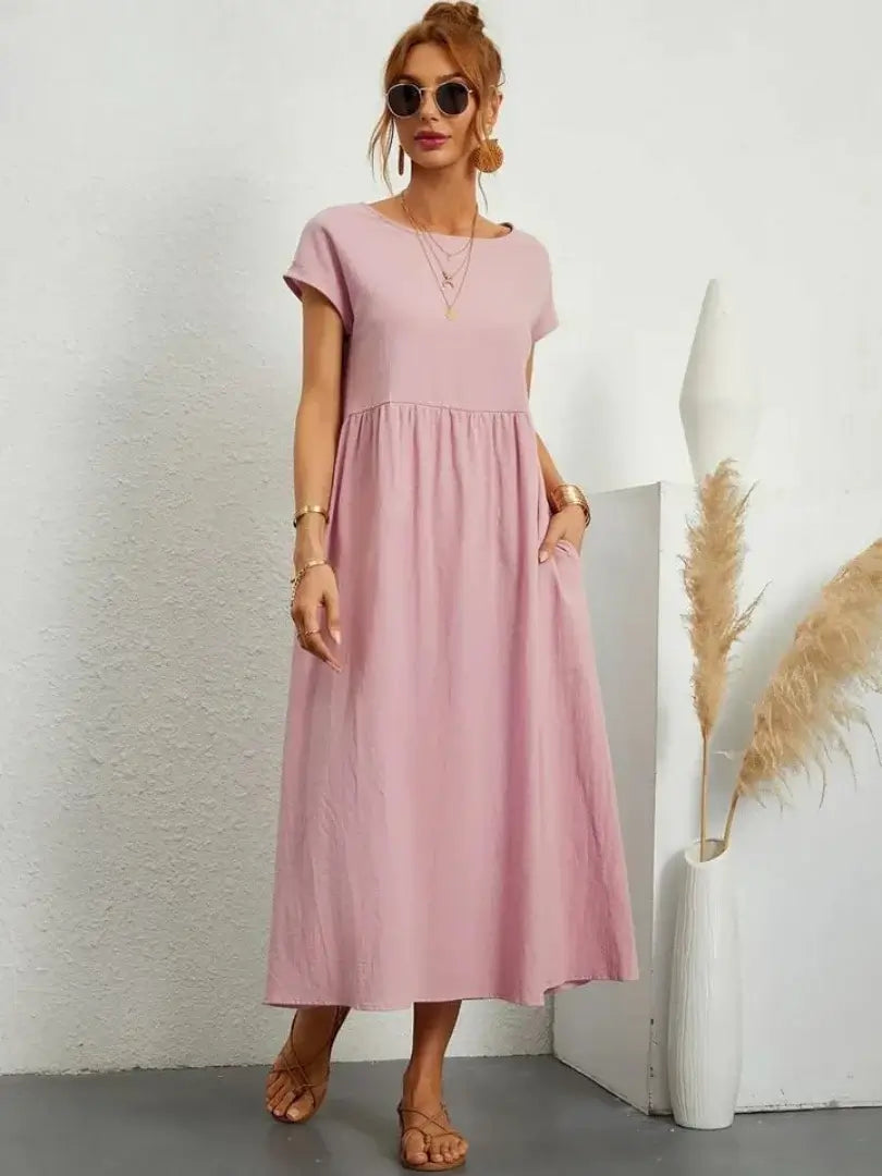 Hazel - midi dress with pockets — view 18