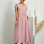 Hazel - midi dress with pockets — view 18