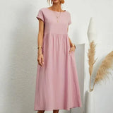 Hazel - midi dress with pockets — view 18