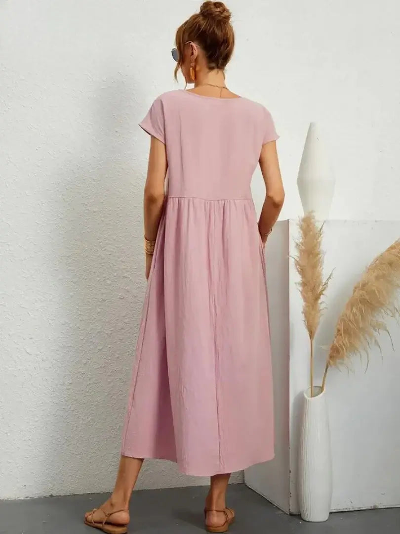 Hazel - midi dress with pockets — view 19
