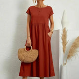 Hazel - midi dress with pockets — view 20