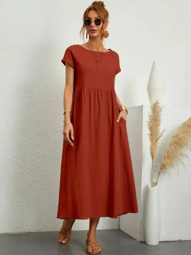 Hazel - midi dress with pockets — view 21