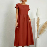 Hazel - midi dress with pockets — view 21