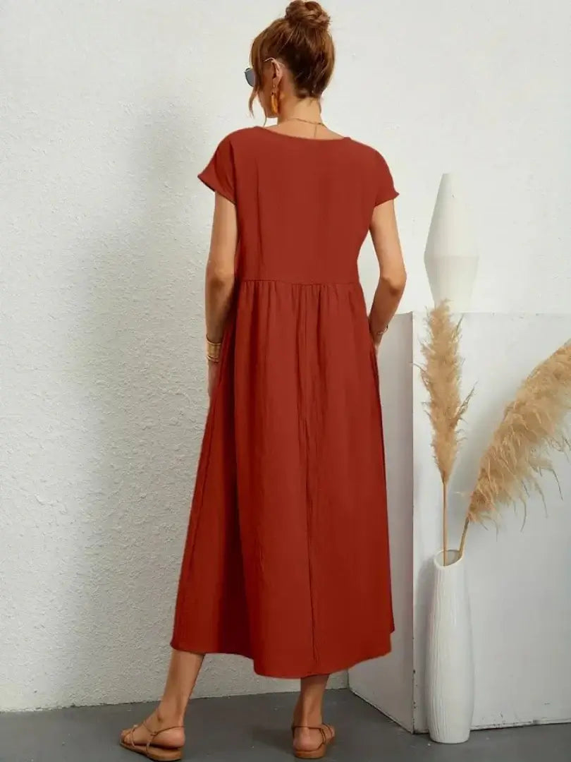 Hazel - midi dress with pockets — view 22