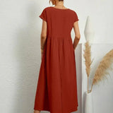 Hazel - midi dress with pockets — view 22