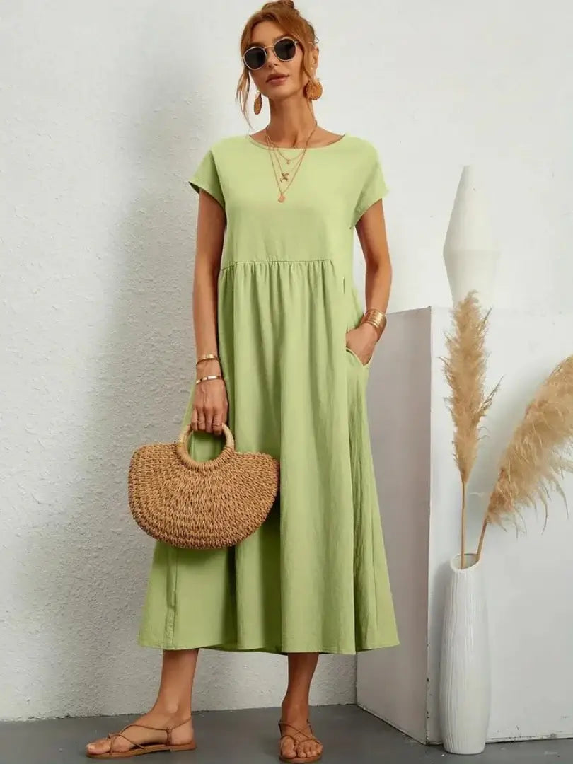 Hazel - midi dress with pockets — view 23