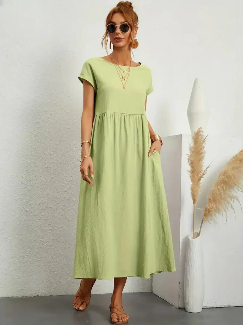 Hazel - midi dress with pockets — view 24