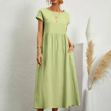 Hazel - midi dress with pockets — view 24