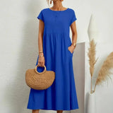 Hazel - midi dress with pockets — view 26