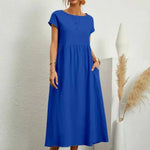 Hazel - midi dress with pockets — view 27