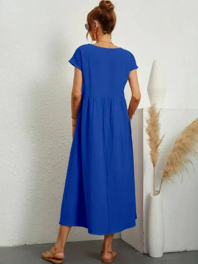 Hazel - midi dress with pockets — view 28